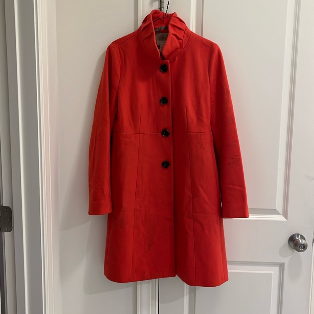 Coral J Crew Peacoat